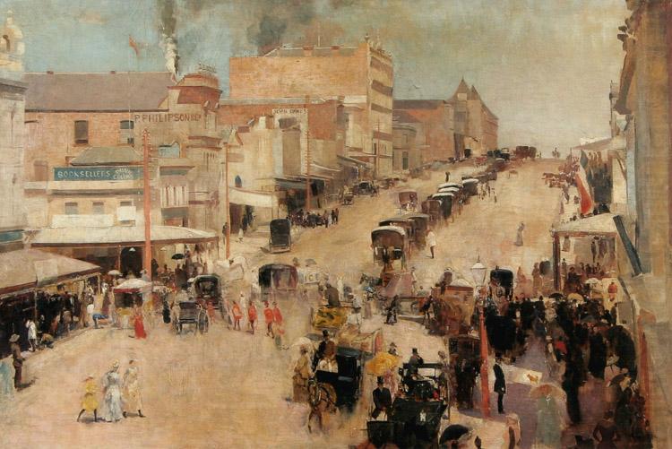 Bourke Street,Melbourne (nn02), Tom roberts